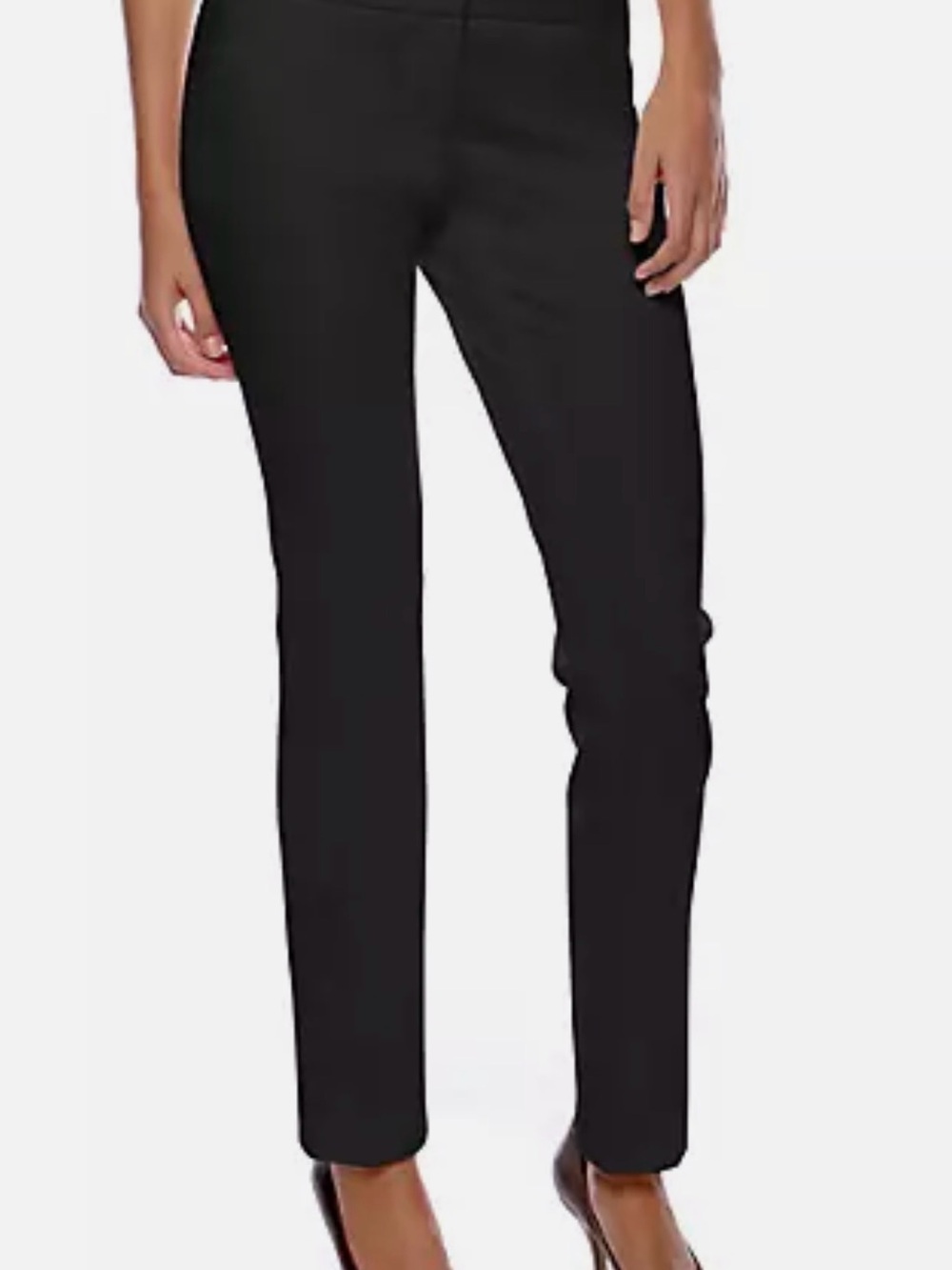 Vince Camuto Black Straight-Leg Dress Pants